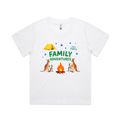 Graphic T-shirt - Kangaroo & Tent Matching Tee (Family Adventure)