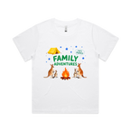 Graphic T-shirt - Kangaroo & Tent Matching Tee (Family Adventure)