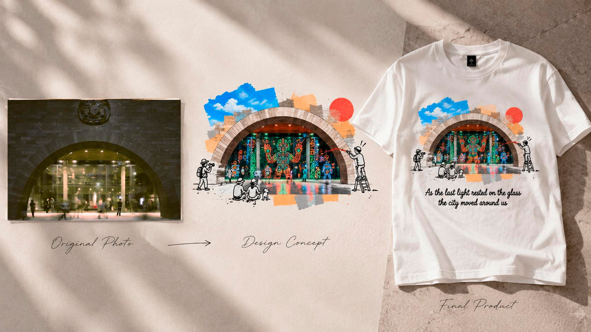 Custom Art Tee — Embroidery × Print