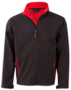 Mens Softshell Sports Jacket | 290gsm Water & Wind resistant with Embroidery or Custom Printing