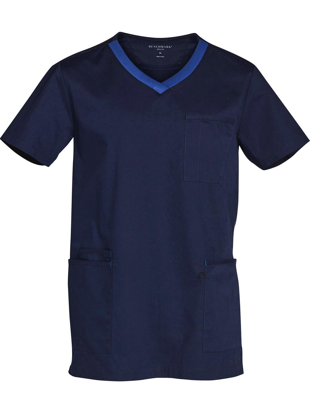Mens Contrast Trim Scrub| 160gsm Stretch Scrub with Custom Embroidery