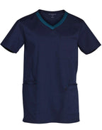 Mens Contrast Trim Scrub| 160gsm Stretch Scrub with Custom Embroidery