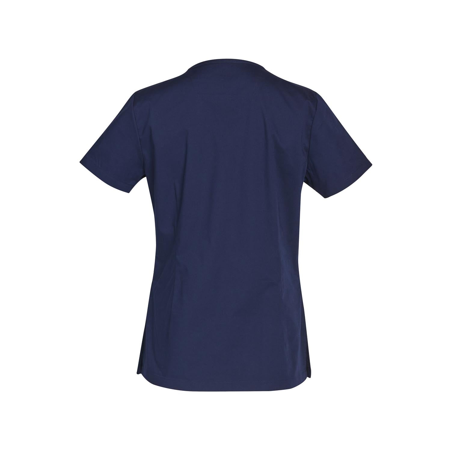 Ladies Contrast Trim Scrub| 160gsm Stretch Scrub with Custom Embroidery