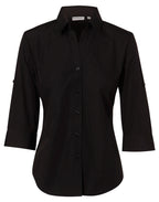 Ladies Nano Tech 3/4 Sleeve Shirt | Nano Silk Protein Finish with Custom Embroidery