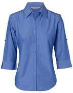 Ladies Nano Tech 3/4 Sleeve Shirt | Nano Silk Protein Finish with Custom Embroidery