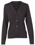 Ladies Merino Wool Cardigan | Premium Knitwear with Custom Embroidery