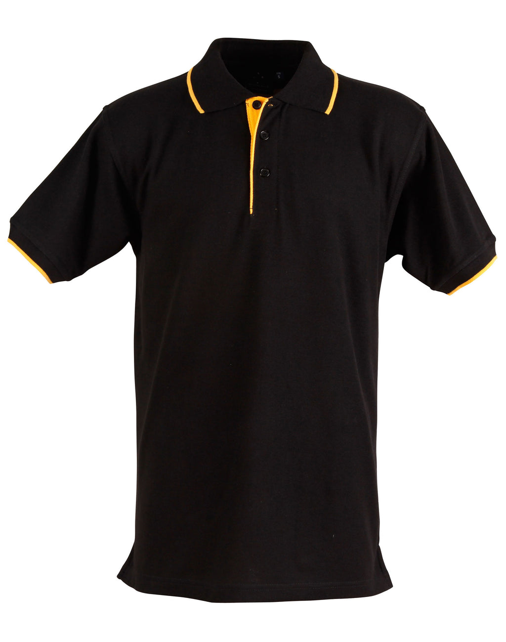 Mens Contrast Pique Polo | 240gsm Poly-Cotton Polo with Embroidery Custom Printing