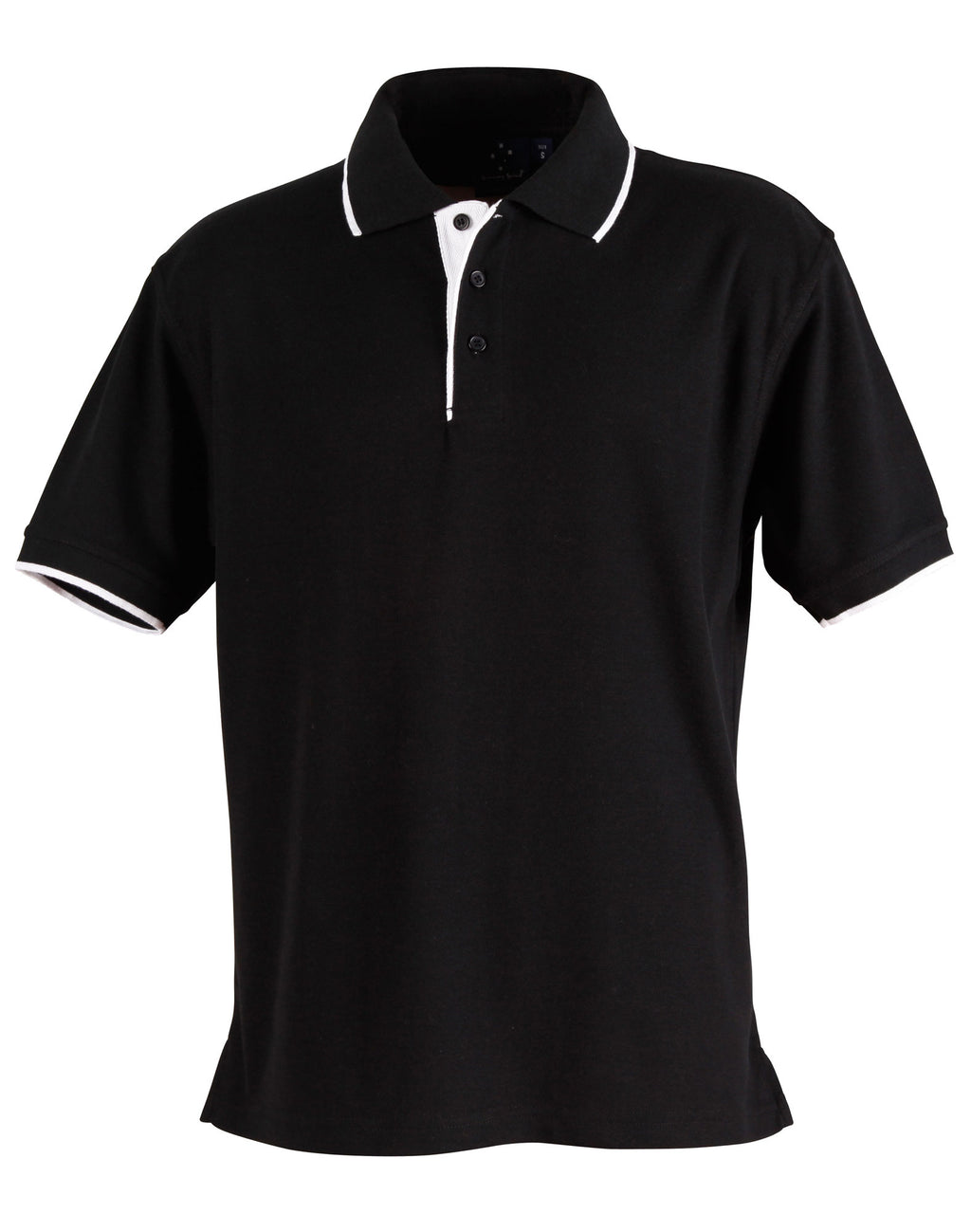 Mens Contrast Pique Polo | 240gsm Poly-Cotton Polo with Embroidery Custom Printing
