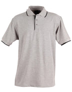 Mens Contrast Pique Polo | 240gsm Poly-Cotton Polo with Embroidery Custom Printing