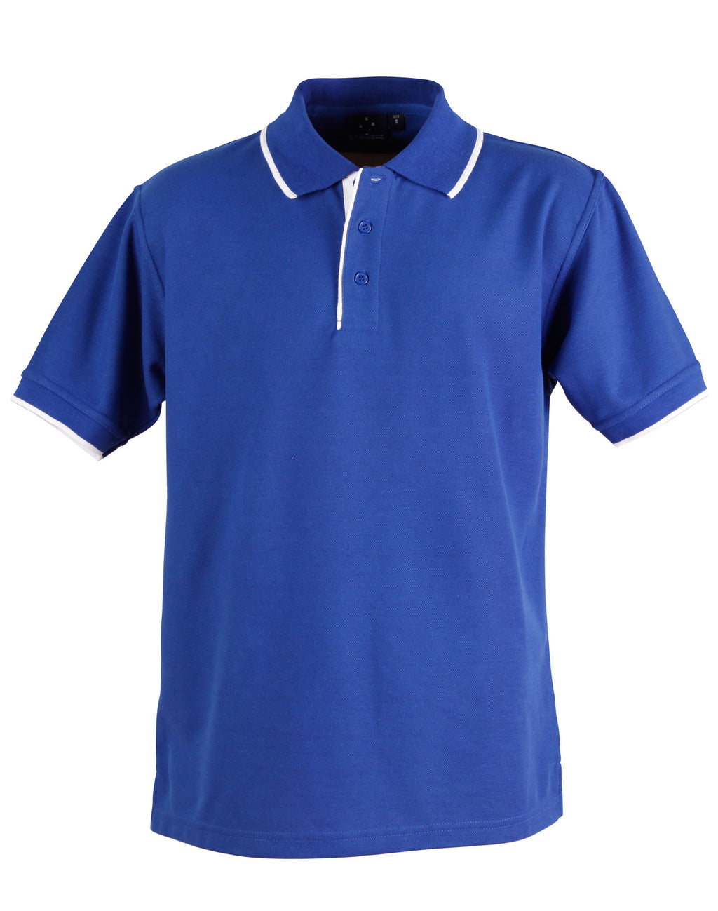 Mens Contrast Pique Polo | 240gsm Poly-Cotton Polo with Embroidery Custom Printing