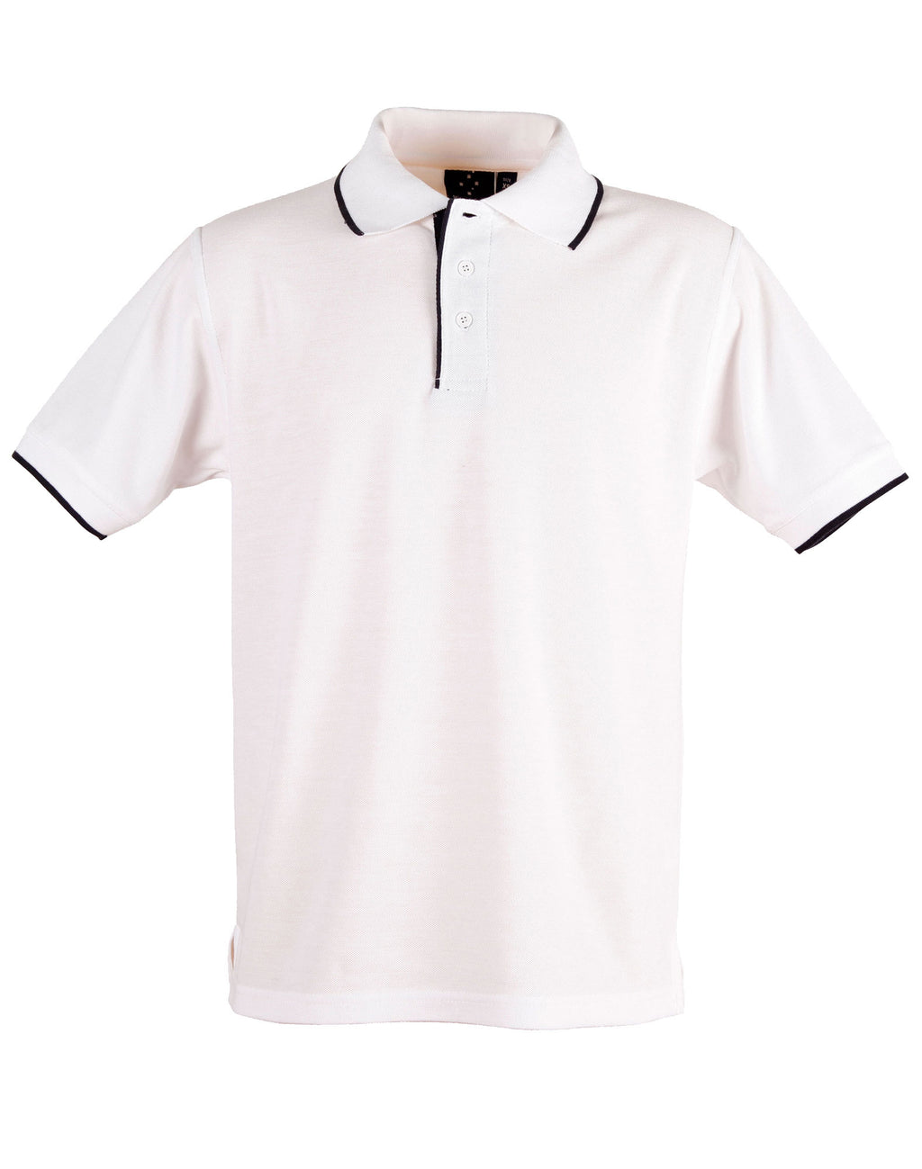 Mens Contrast Pique Polo | 240gsm Poly-Cotton Polo with Embroidery Custom Printing
