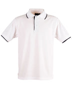 Mens Contrast Pique Polo | 240gsm Poly-Cotton Polo with Embroidery Custom Printing