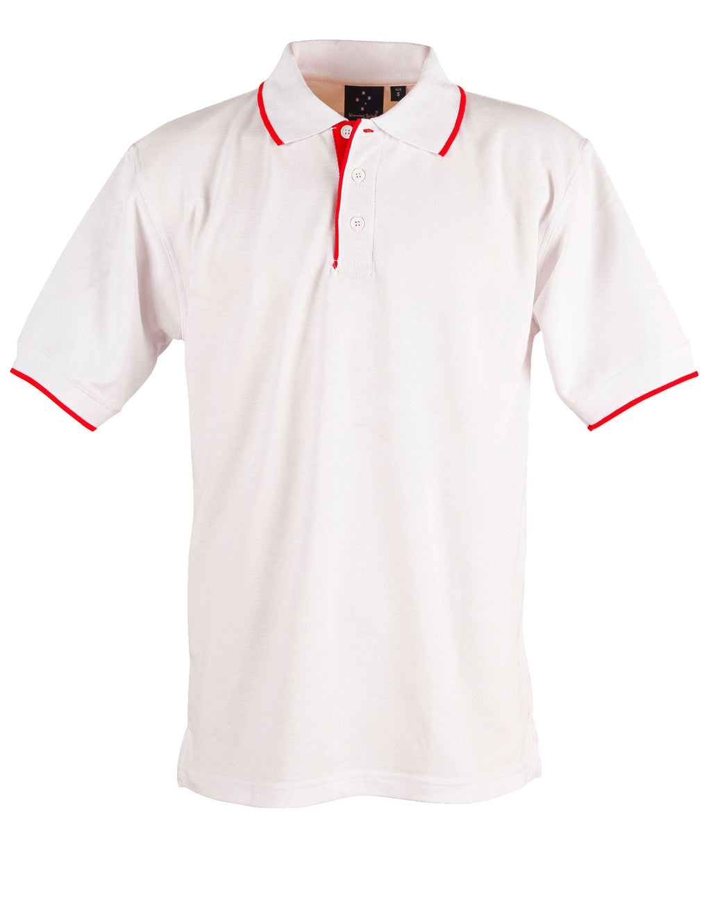 Mens Contrast Pique Polo | 240gsm Poly-Cotton Polo with Embroidery Custom Printing