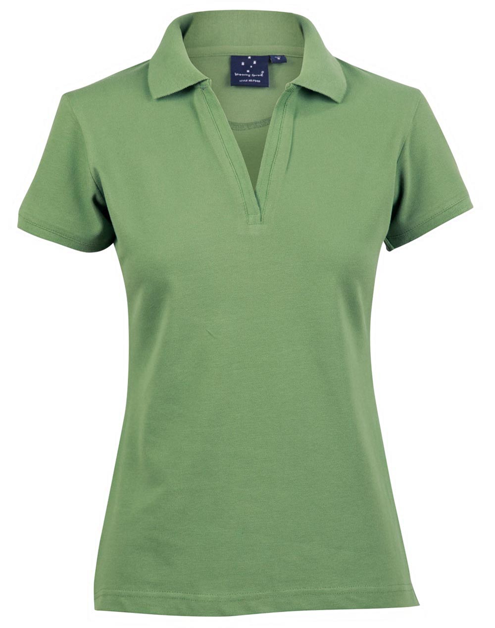Ladies Buttonless Cotton Stretch Pique Polo | 200gsm Premium Polo with Embroidery or Custom Printing