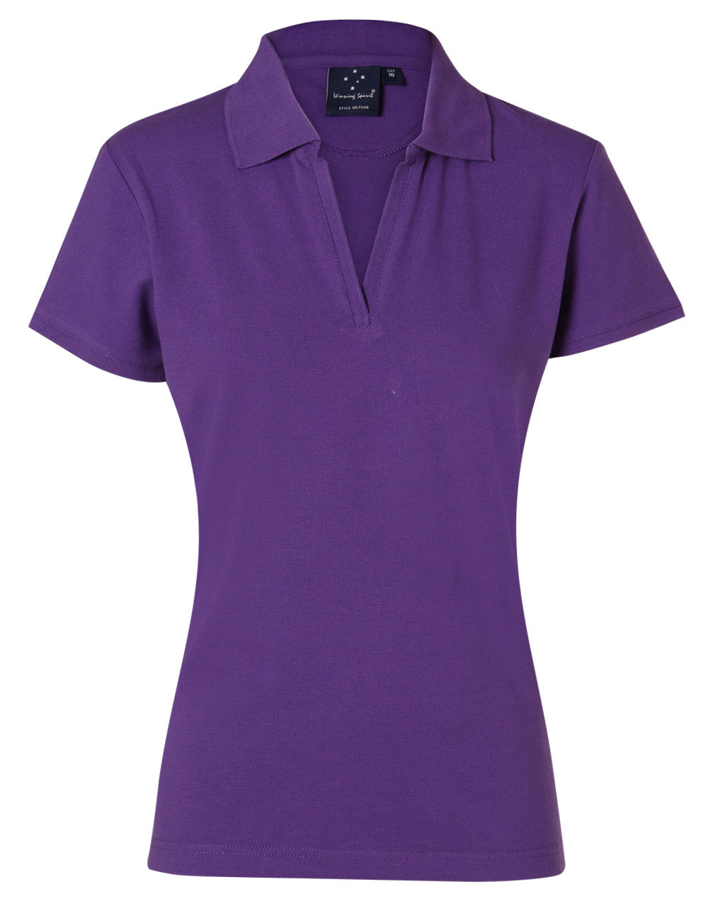 Ladies Buttonless Cotton Stretch Pique Polo | 200gsm Premium Polo with Embroidery or Custom Printing