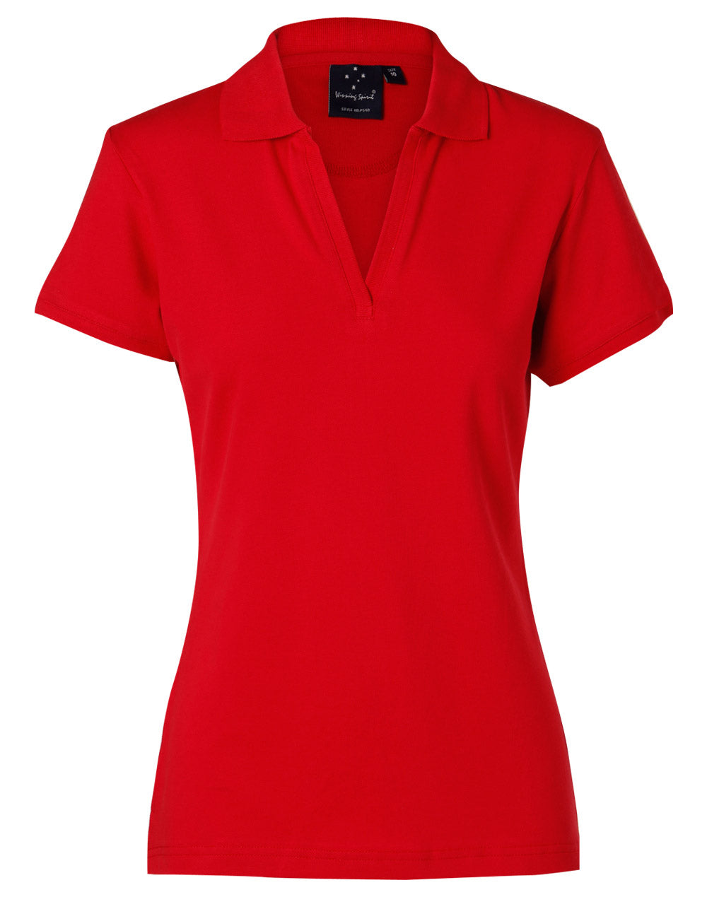 Ladies Buttonless Cotton Stretch Pique Polo | 200gsm Premium Polo with Embroidery or Custom Printing