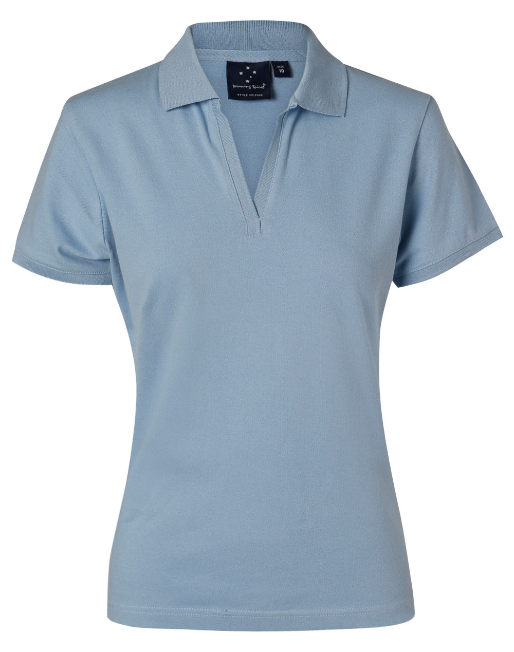 Ladies Buttonless Cotton Stretch Pique Polo | 200gsm Premium Polo with Embroidery or Custom Printing
