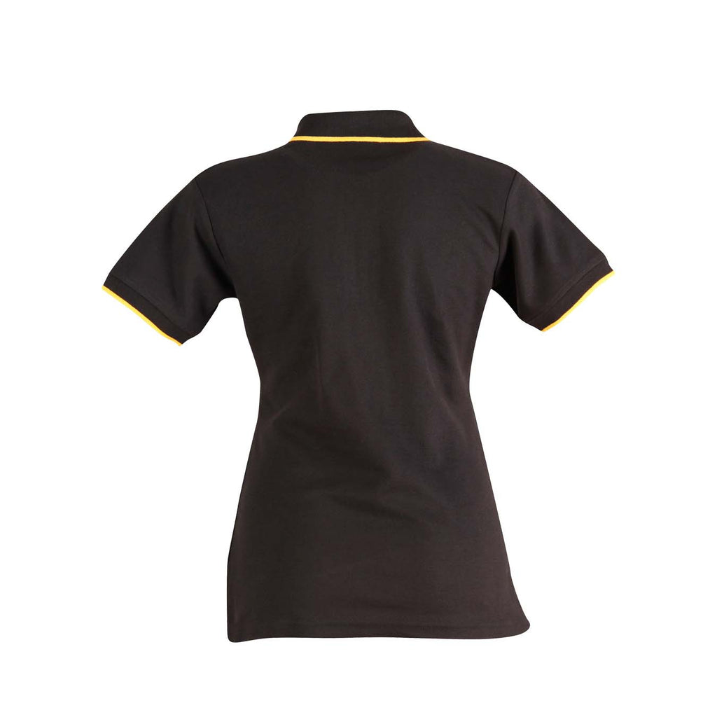 Ladies Contrast Pique Polo | 240gsm Poly-Cotton Polo with Embroidery or Custom Printing