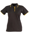 Ladies Contrast Pique Polo | 240gsm Poly-Cotton Polo with Embroidery or Custom Printing