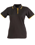 Ladies Contrast Pique Polo | 240gsm Poly-Cotton Polo with Embroidery or Custom Printing