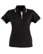 Ladies Contrast Pique Polo | 240gsm Poly-Cotton Polo with Embroidery or Custom Printing