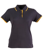 Ladies Contrast Pique Polo | 240gsm Poly-Cotton Polo with Embroidery or Custom Printing