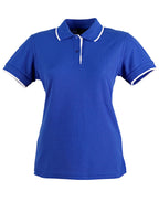 Ladies Contrast Pique Polo | 240gsm Poly-Cotton Polo with Embroidery or Custom Printing