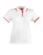 Ladies Contrast Pique Polo | 240gsm Poly-Cotton Polo with Embroidery or Custom Printing