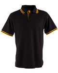 Mens TrueDry Contrast Pique Polo | 185gsm Cotton Blend with Embroidery or Custom Printing