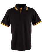 Mens TrueDry Contrast Pique Polo | 185gsm Cotton Blend with Embroidery or Custom Printing