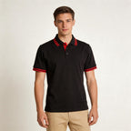 Mens TrueDry Contrast Pique Polo | 185gsm Cotton Blend with Embroidery or Custom Printing