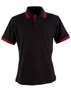Mens TrueDry Contrast Pique Polo | 185gsm Cotton Blend with Embroidery or Custom Printing