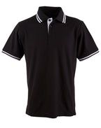 Mens TrueDry Contrast Pique Polo | 185gsm Cotton Blend with Embroidery or Custom Printing