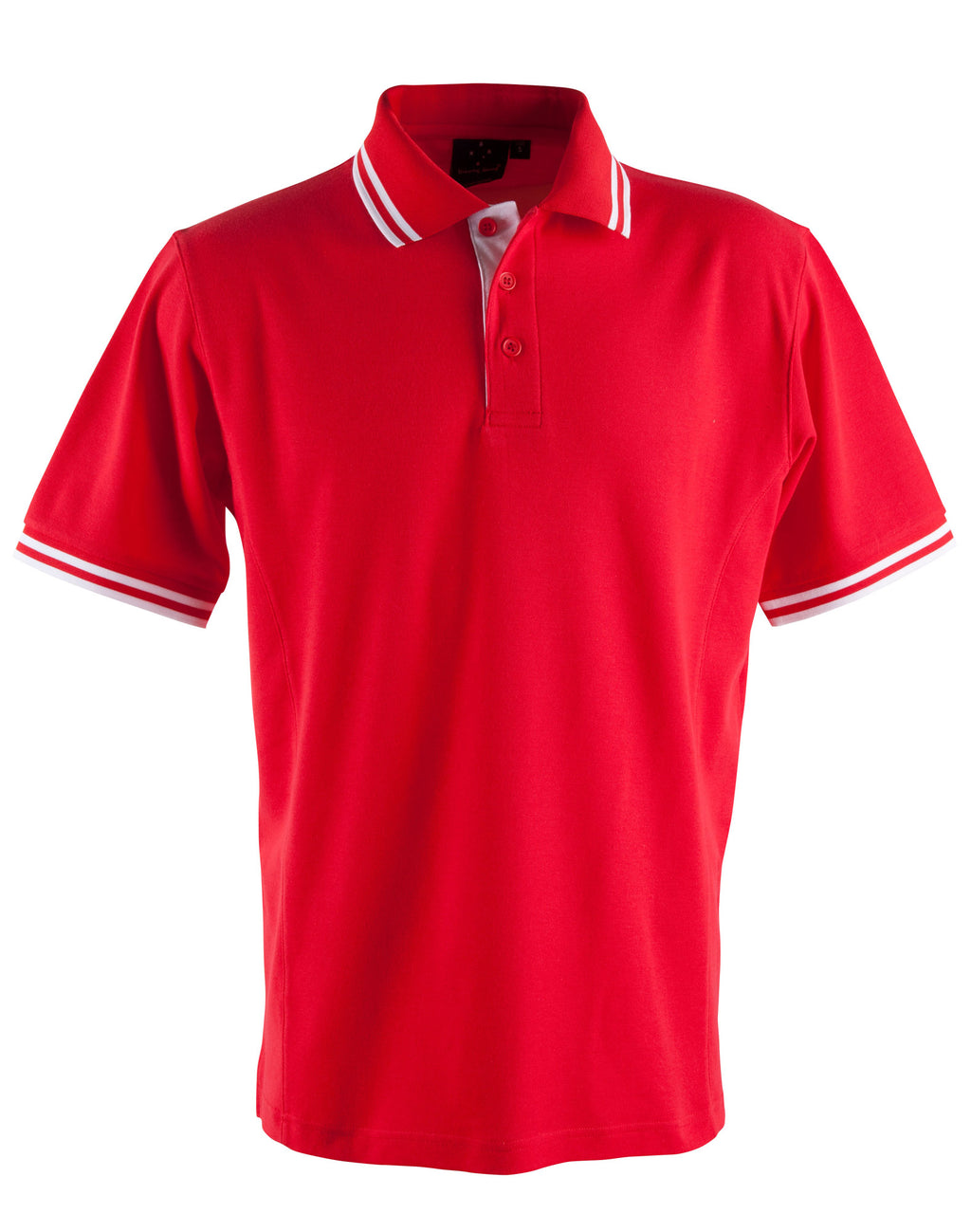 Mens TrueDry Contrast Pique Polo | 185gsm Cotton Blend with Embroidery or Custom Printing
