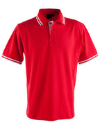 Mens TrueDry Contrast Pique Polo | 185gsm Cotton Blend with Embroidery or Custom Printing