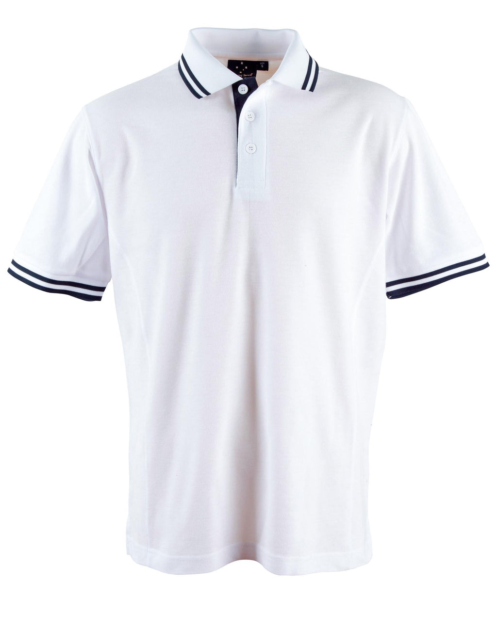Mens TrueDry Contrast Pique Polo | 185gsm Cotton Blend with Embroidery or Custom Printing