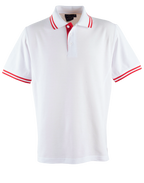 Mens TrueDry Contrast Pique Polo | 185gsm Cotton Blend with Embroidery or Custom Printing