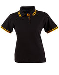 Ladies TrueDry Contrast Pique Polo | 185gsm Cotton Blend with Embroidery or Custom Printing