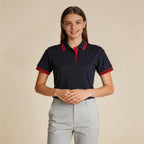Ladies TrueDry Contrast Pique Polo | 185gsm Cotton Blend with Embroidery or Custom Printing