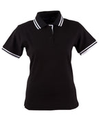 Ladies TrueDry Contrast Pique Polo | 185gsm Cotton Blend with Embroidery or Custom Printing