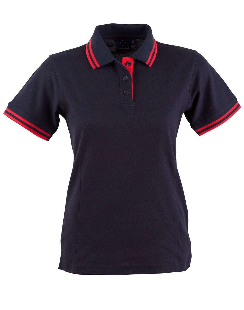 Ladies TrueDry Contrast Pique Polo | 185gsm Cotton Blend with Embroidery or Custom Printing