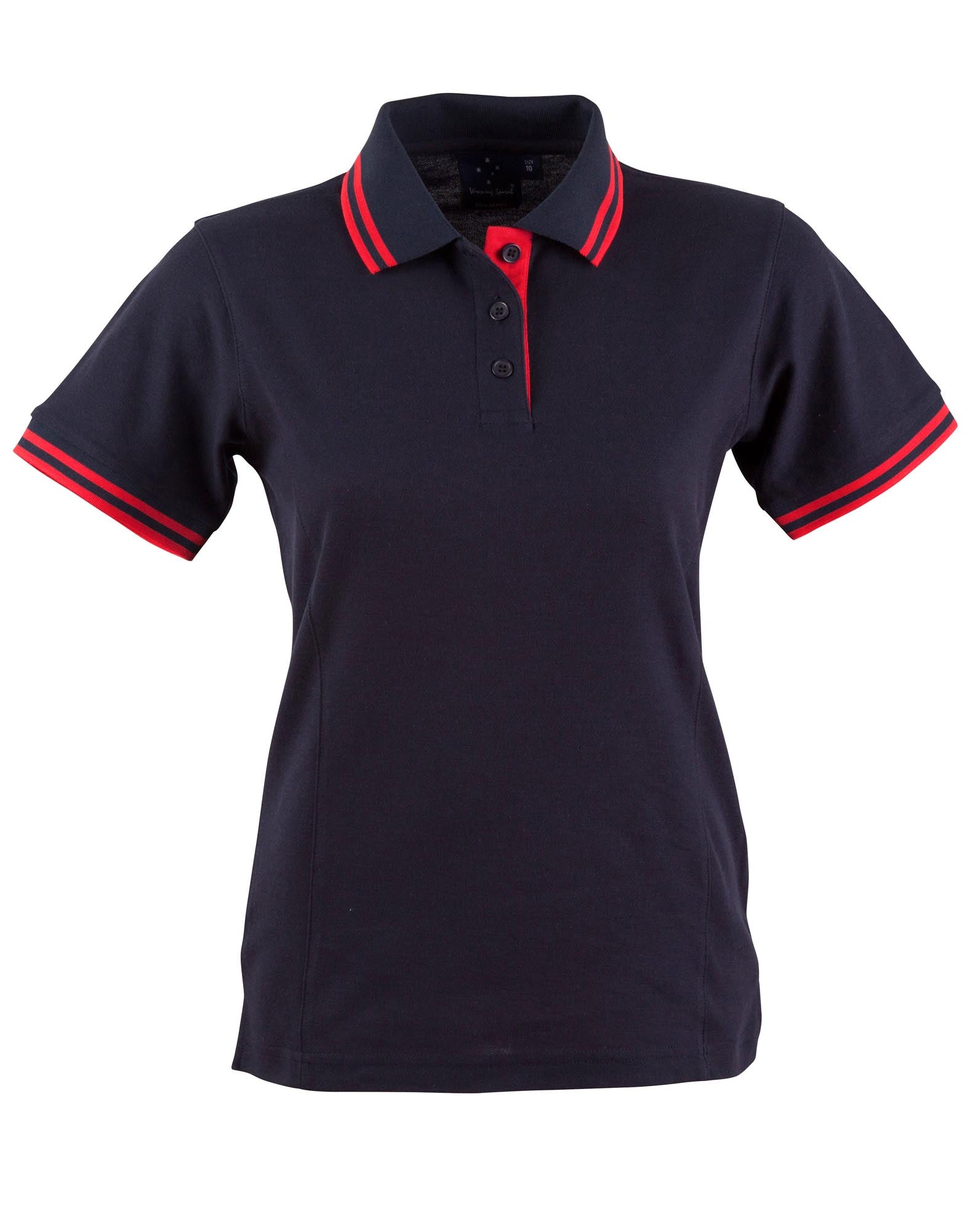 Ladies TrueDry Contrast Pique Polo | 185gsm Cotton Blend with Embroidery or Custom Printing