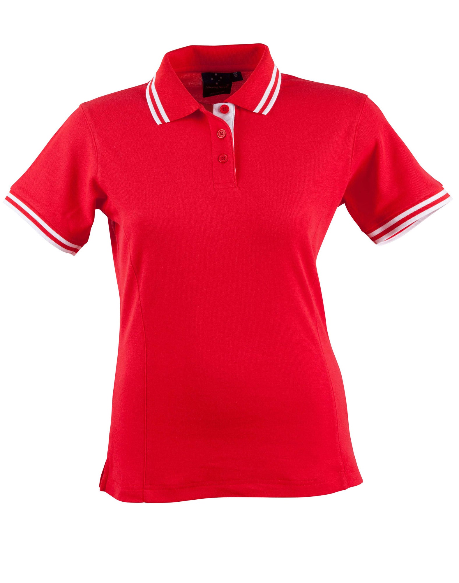 Ladies TrueDry Contrast Pique Polo | 185gsm Cotton Blend with Embroidery or Custom Printing