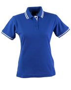 Ladies TrueDry Contrast Pique Polo | 185gsm Cotton Blend with Embroidery or Custom Printing