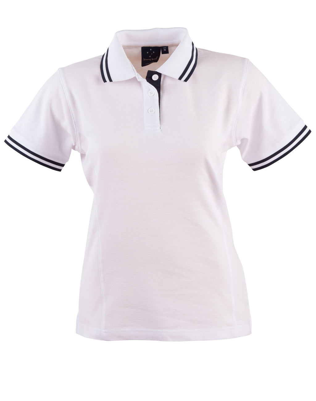 Ladies TrueDry Contrast Pique Polo | 185gsm Cotton Blend with Embroidery or Custom Printing