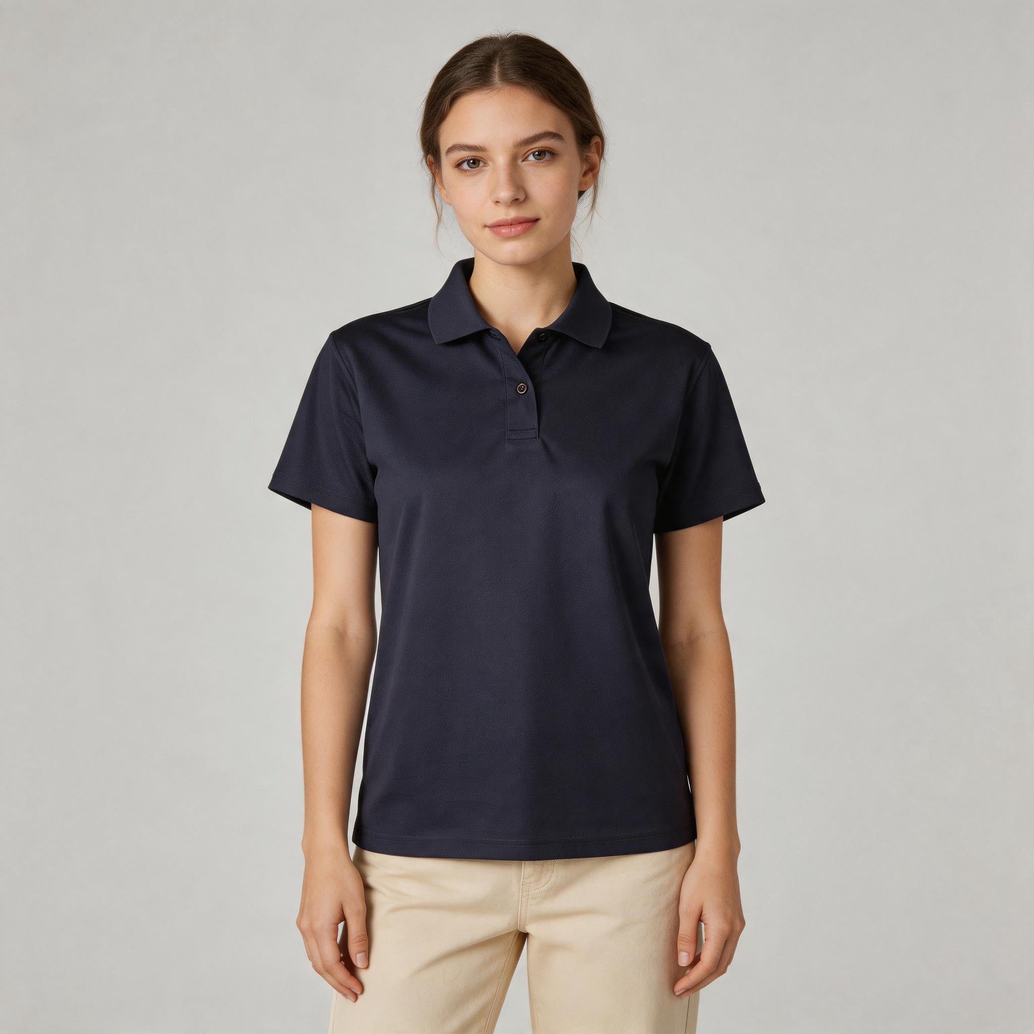 Ladies CoolDry® Mini Piqué Polo | 160gsm Polyester with  Embroidery or Custom Printing