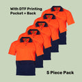 Hi-Vis CoolDry Safety Polo Pack (5 or 10) – Special Offer |  Class D Workwear with Custom Printing