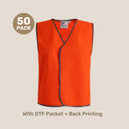 Kids Hi-Vis Safety Vest Pack | Class D with Custom Printing