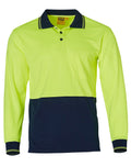 Hi-Vis TrueDry Long Sleeve Safety Polo | 160gsm Class D Micro-Mesh with Custom Embroidery