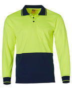 Hi-Vis TrueDry Long Sleeve Safety Polo | 160gsm Class D Micro-Mesh with Custom Embroidery